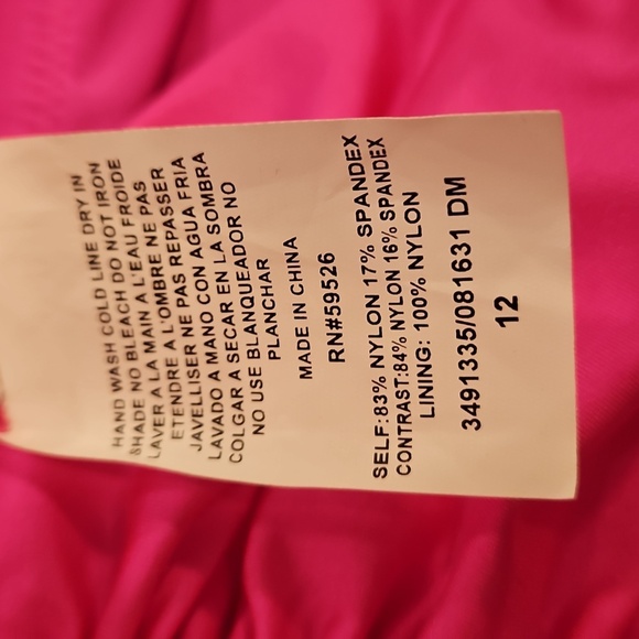 💕TRINA TURK💕 Monaco Convertible One Piece Swimsuit ~ Pitaya Pink 12 NWT - Picture 13 of 13